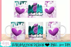 mom hand lettered in graffiti style design