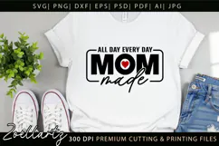 Mothers Day SVG for Cricut Mama Mummy Mom T-shirt Mug Design Product Image 3
