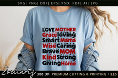 Mothers Day Subway Art SVG Mummy Mama Mom T-shirt Mug Design Product Image 7