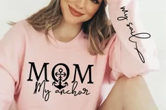 Mom My Anchor Sleeve SVG, Mother's Day SVG Design Product Image 3