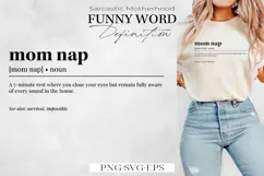 Funny Mom-Themed Definitions | SVG & PNG | Motherhood Product Image 1