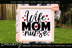Mom Nurse SVG for Cricut Mama Mothers Day T-shirt Mug Design Product Image 5