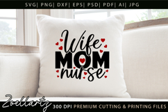 Mom Nurse SVG for Cricut Mama Mothers Day T-shirt Mug Design Product Image 3