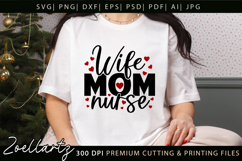 Mom Nurse SVG for Cricut Mama Mothers Day T-shirt Mug Design Product Image 2