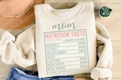 Mom Nutrition Facts SVG Design Product Image 4