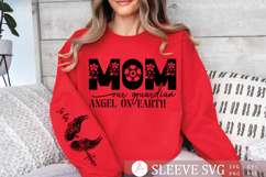 Mom our guardian angel on Earth Sleeve SVG Product Image 3