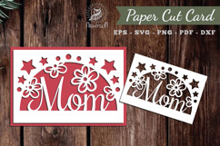 Mom Papercut Card SVG Product Image 1