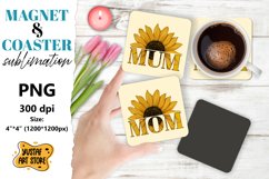 Mother's day magnet design/Mother's day coaster sublimation Product Image 1