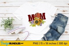 Football Mom With Football Ball and Sunflowers Product Image 1