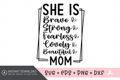 Mom Quote SVG, Mother's Day SVG, Mom Life SVG Product Image 1
