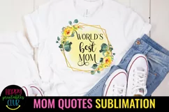 World's Best Mom Sublimation I Mothers Day Sublimation Product Image 1