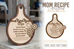 Mom Recipe - Mothers Day Recipe Gift Laser Cut Product Image 1