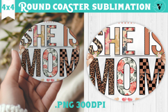 Round Coaster | Mothers Day | Flowers, Mom Product Image 1