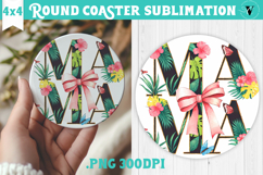 Round Coaster | Mothers Day | Flowers, Mom Product Image 1