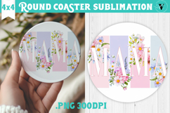 Round Coaster | Mothers Day | Flowers, Mom Product Image 1