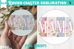 Round Coaster | Mothers Day | Flowers, Mom Product Image 1