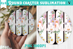 Round Coaster | Mothers Day | Flowers, Mom Product Image 1