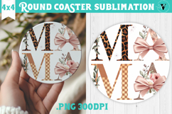 Round Coaster | Mothers Day | Flowers, Mom Product Image 1