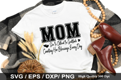 Mom She Is Clothed In SVG - Mother&#039;s Design Product Image 1