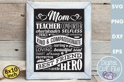 Mom Sign | Mom Svg | Mom Subway Art | Mothers Day Sign Product Image 1