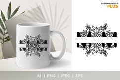 Sunflower with Mom Text and a Split Space for Custom Text Product Image 1