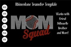 Mom Squad Rhinestone SVG Template Product Image 1