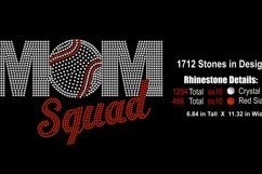 Mom Squad Rhinestone SVG Template Product Image 2