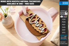 Mother's Day Stanley Topper Laser Cut | Tumbler Decor SVG Product Image 1