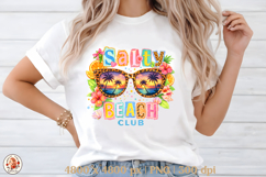Salty Beach Club Sublimation Design | Preppy Summer Collage Product Image 2