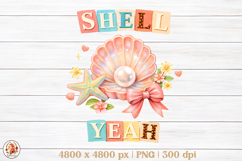 Summer Vibes Beach Sublimation PNG| Preppy Summer Collage Product Image 1