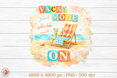 Summer Vibes Beach Sublimation PNG| Preppy Summer Collage Product Image 1