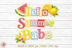 Summer Vibes Beach Sublimation PNG| Preppy Summer Collage Product Image 1