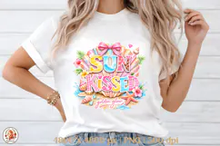 Summer Vibes Beach Sublimation PNG| Preppy Summer Collage Product Image 1