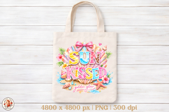 Summer Vibes Beach Sublimation PNG| Preppy Summer Collage Product Image 3