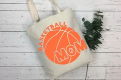 Basketball Mom SVG Design for T-shirts, Bags, Pillows, Decals, Porch Signs. Beautiful Mom Design for Cricut and Silhouette Machines