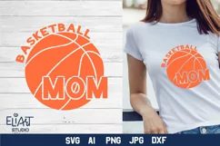 Basketball Mom SVG Design for T-shirts, Bags, Pillows, Decals, Porch Signs. Beautiful Mom Design for Cricut and Silhouette Machines