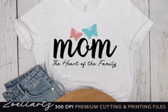 Mothers Day SVG Cut File Mom T-shirt Mug Tote Bag Pillow Product Image 1