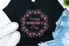 Mother's Day SVG Cut File Floral Mom SVG Flower Illustration Product Image 3