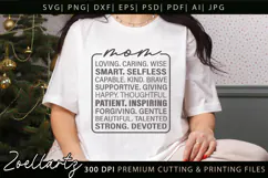Mom SVG Cut Files Mother's Day SVG Women Empowerment T-shirt Product Image 1