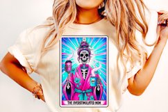 The Overstimulated Mom PNG, Funny Tarot Card PNG, Sarcastic Product Image 1