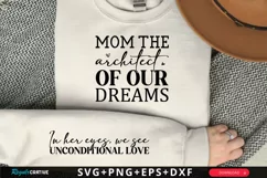 Mom The Architect Of Our Sleeve SVG, Mother's Day SVG Design Product Image 1