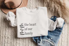 Mom The Heart Of Our Family Svg Product Image 2