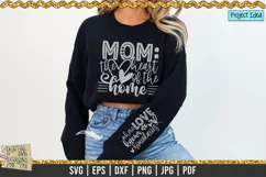Mom the heart of the home is a professional design that is ready to be cut with all major cutting machines. Sublimation, iron-on transfer and printing file formats also included.