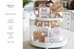 Mothers Day Laser Files, Mothers Day Tiered Tray Product Image 1