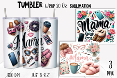 Boss Babe Tumbler Wrap, Woman Business, mama, 20 oz Skinny Product Image 1
