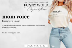 Funny Mom-Themed Definitions | SVG & PNG | Motherhood Product Image 1