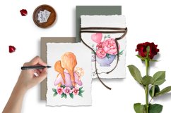 Mom watercolor clipart, mother&#039;s day clipart Product Image 5