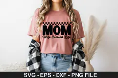 Mother's Day SVG Design - Mom the heart of the family Product Image 4