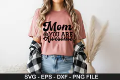 Mother's Day SVG Design - Mom the heart of the family Product Image 5