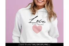 Mothers Day SVG - Mama Love Svg - Love Is All You Need Product Image 1